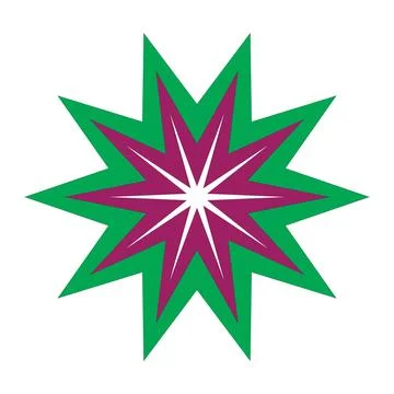 Flower Abstract Geometric Vector Mandala Design Symmetrical Circular Illustratio Stock Illustration