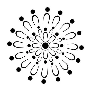 Flower abstract icon 스톡 일러스트