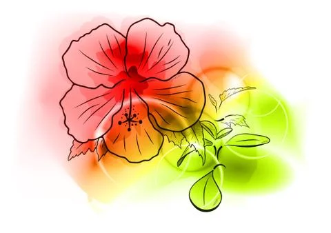 Flower abstract Stock Illustration