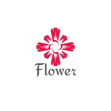 Flower abstract Logo Stock Illustration