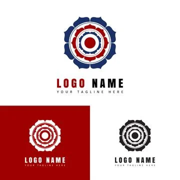 Flower abstract logo. Stock Illustration