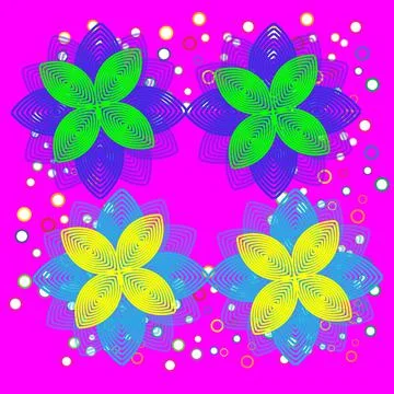 Flower abstraction. Stock Illustration