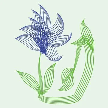 Flower abstraction Illustrazione stock