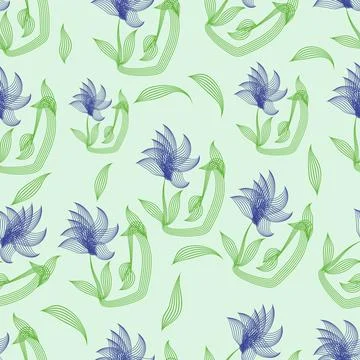 Flower abstraction pattern Stock Illustration