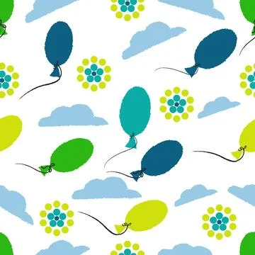 Flower and ball Stock Illustration