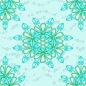 Flower and curl Stock Illustration
