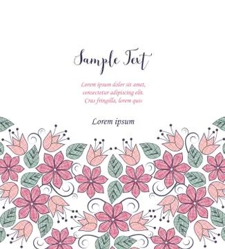 Flower and leaf Stock Illustration