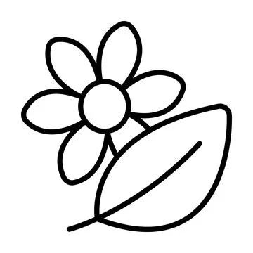 Flower and leaf, the symbol of spring Stock Illustration