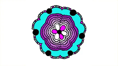 Flower animated illustration. Stock Footage 113115948