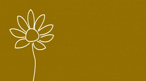 An flower animates onto a noisy background. Stock Footage 63993363