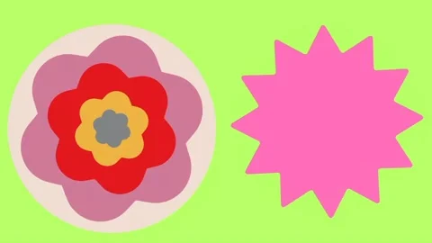Flower animation on green screen background Stock Footage 298787074
