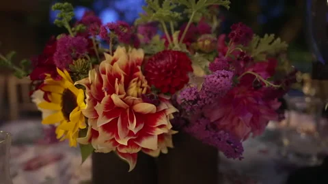 Flower Arraignment Formal Party Stock Footage 250048513