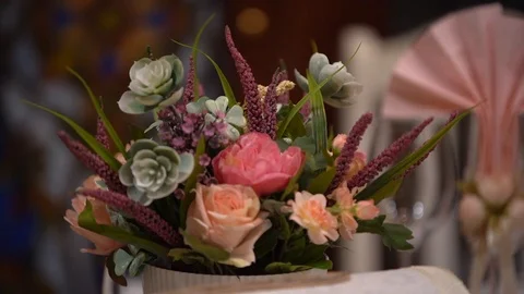 Flower arrangement  Stock Footage 105015226