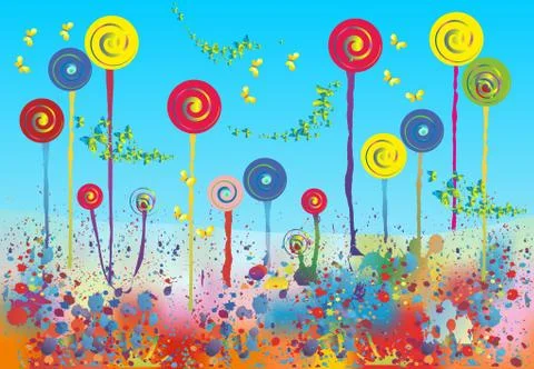 Flower arrangement Stock Illustration