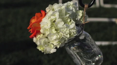 Flower Arrangement Jar Stock-Footage 66270990