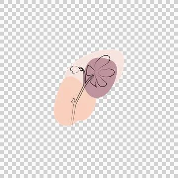 Flower Artline Design Stock Illustration
