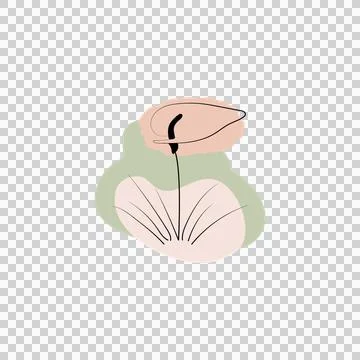 Flower Artline Design Stock Illustration