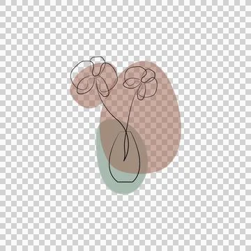 Flower Artline Design Stock Illustration