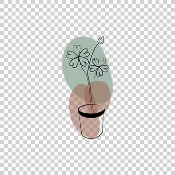 Flower Artline Design Stock Illustration