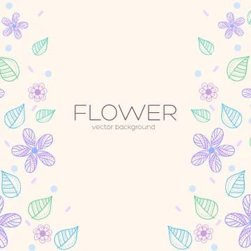 Flower background concept.  illustration Stock Illustration