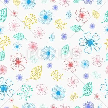 Flower Background Concept. Illustration