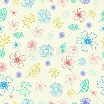 Flower Background Concept. Illustration