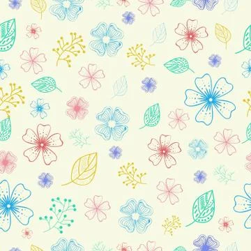 Flower background concept.  illustration Stock Illustration