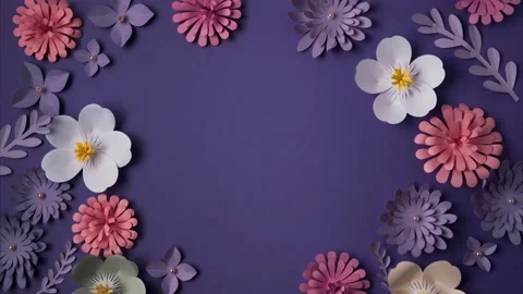 Flower background with copy space Stock Footage 170398836