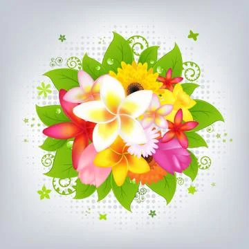 Flower background Stock Illustration