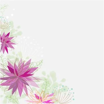 Flower background Stock Illustration