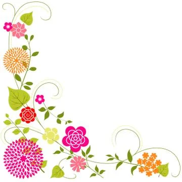Flower Background Stock Illustration