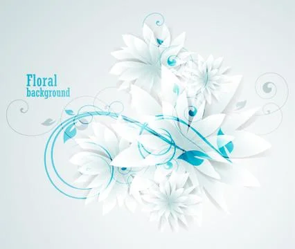 Flower background Stock Illustration