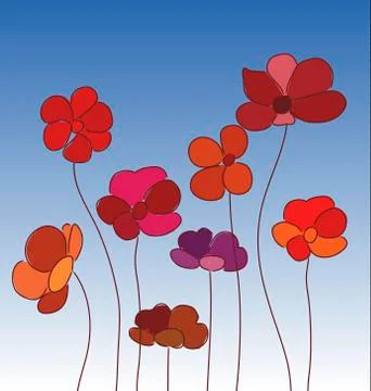 Flower background Stock Illustration