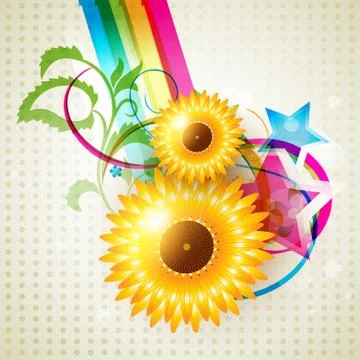 Flower background Illustrazione stock