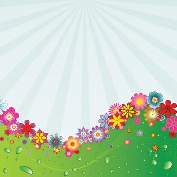 Flower background  Stock Illustration