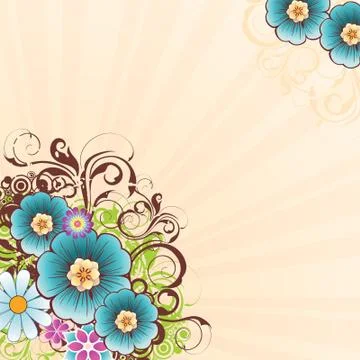 Flower background  Stock Illustration