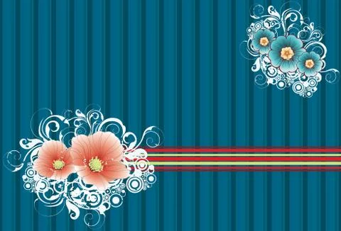 Flower background  Stock Illustration