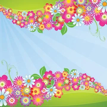 Flower background Stock Illustration