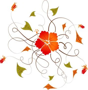 Flower background Stock Illustration