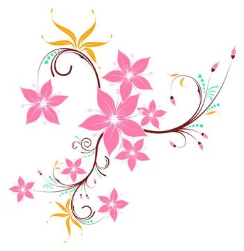 Flower background Stock Illustration