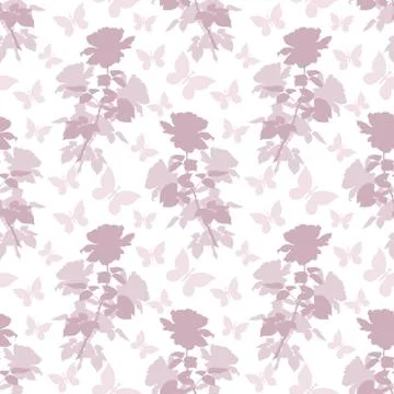 Flower background, roses Stock Illustration