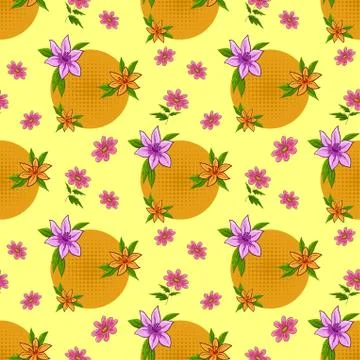 Flower background, seamless Stock Illustration