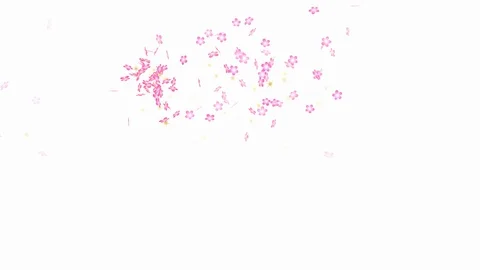 Flower background - seamless loop, alpha channels included Stock Footage 93679359