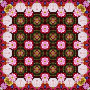 Flower background, the top view. Foto stock