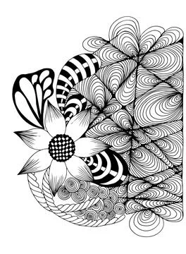 Flower for background. Vector image. Stock Illustration