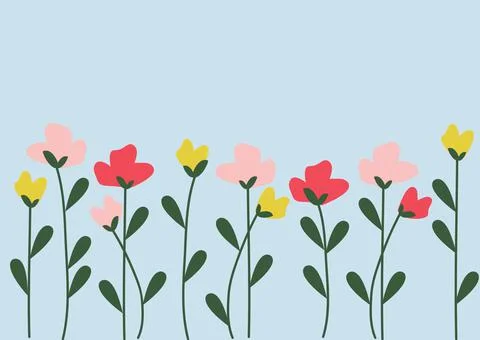 Flower background wallpaper graphics design. Stock Illustration