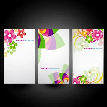 Flower banner Stock Illustration