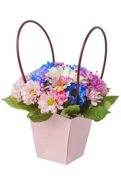 Flower basket Stock Photos