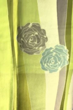 Flower batik background with fabric texture Stock Photos
