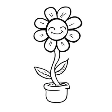 Flower black Stock Illustration